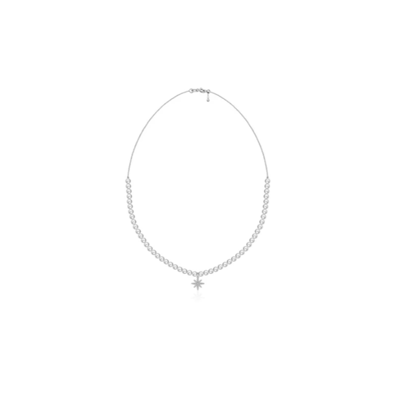 ·【BUBBLE TEA】Bourbon Pearl Necklace 18K Gold
