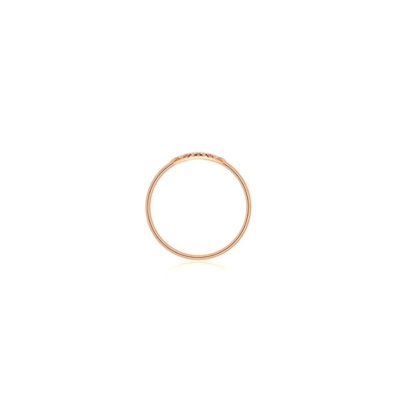 【LOVELY EYE LASHES】Winky Lashes Diamond Ring 18K Gold