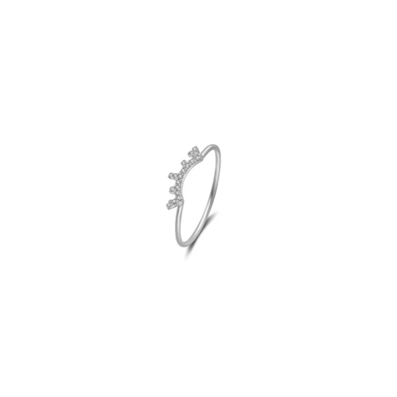 【LOVELY EYE LASHES】Winky Lashes Diamond Ring 18K Gold