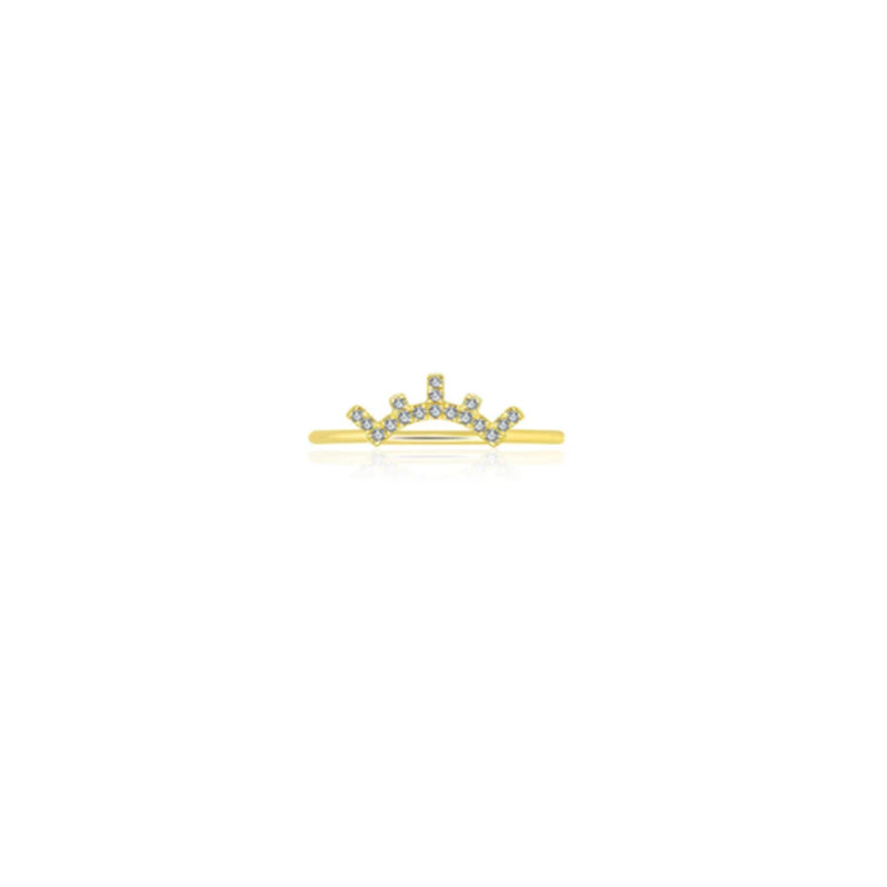 【LOVELY EYE LASHES】Winky Lashes Diamond Ring 18K Gold