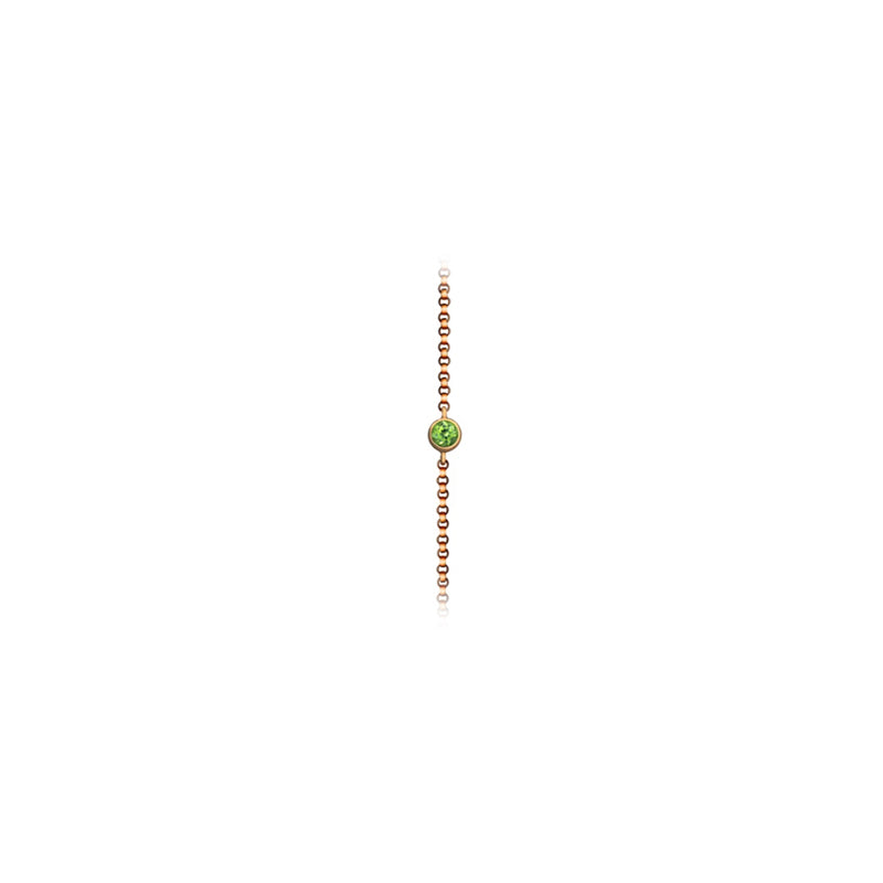 【TO ME, FROM ME】Peridot Bracelet 18K Gold Aug. Birthstone