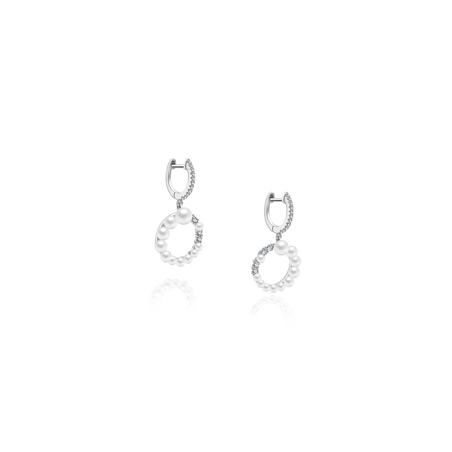 【BEEN THERE】Iceland Waterfall Pearl Earring 18K Gold