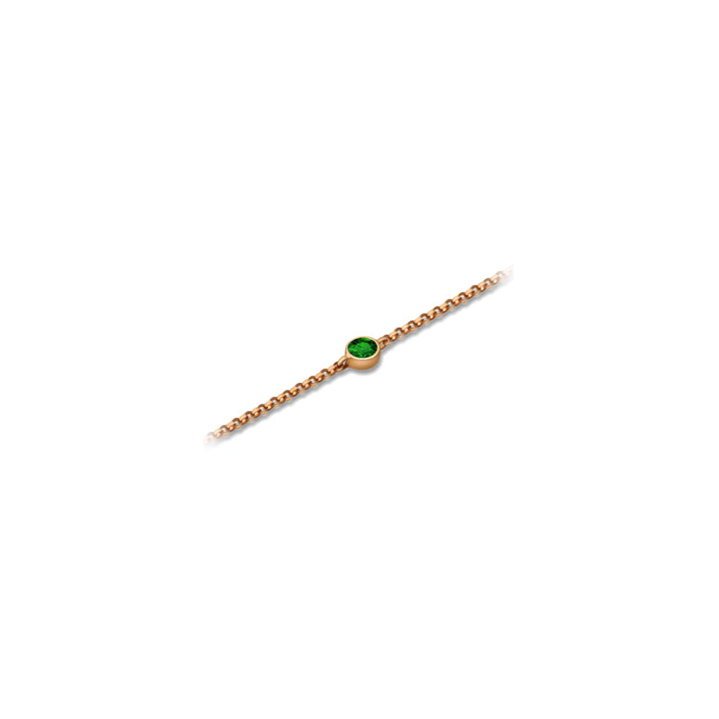 【TO ME, FROM ME】Emerald Bracelet 18K Gold May Birthstone