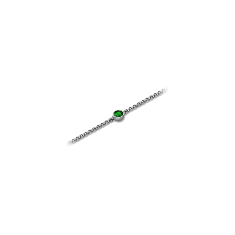 【TO ME, FROM ME】Emerald Bracelet 18K Gold May Birthstone