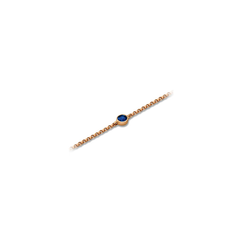 【TO ME, FROM ME.】Sapphire Bracelet 18K Gold Sep. Birthstone