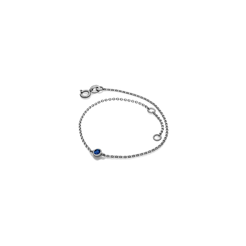 【TO ME, FROM ME.】Sapphire Bracelet 18K Gold Sep. Birthstone