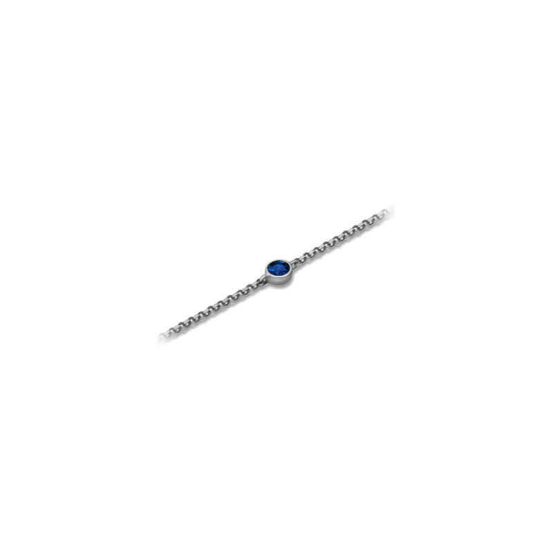 【TO ME, FROM ME.】Sapphire Bracelet 18K Gold Sep. Birthstone