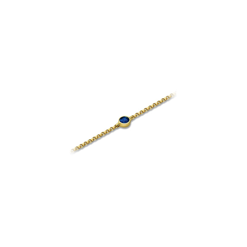 【TO ME, FROM ME.】Sapphire Bracelet 18K Gold Sep. Birthstone