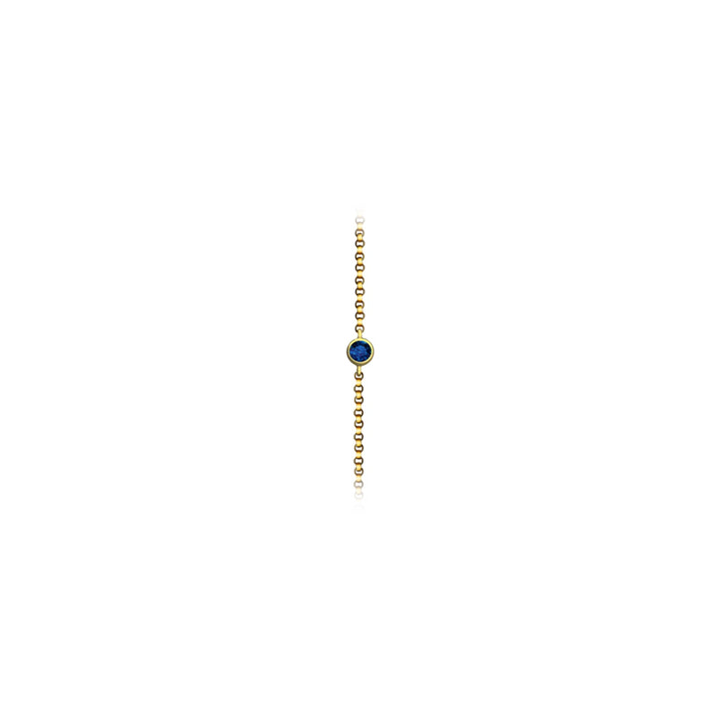 【TO ME, FROM ME.】Sapphire Bracelet 18K Gold Sep. Birthstone