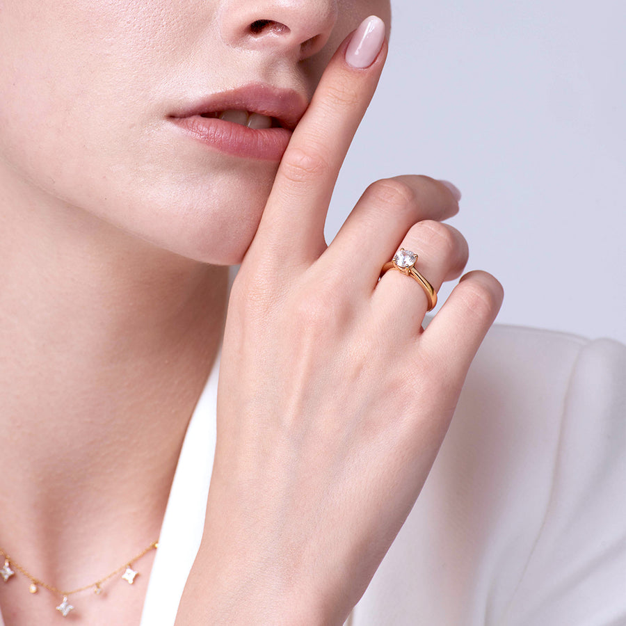 【DIAMOND RING】The One Diamond Ring 18K Gold