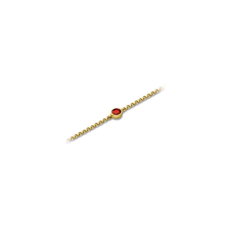 【TO ME, FROM ME】Garnet Bracelet 18K Gold Jan. Birthstone