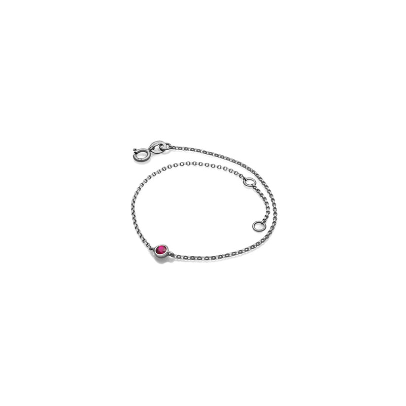 【TO ME, FROM ME】Ruby Bracelet 18K Gold July Birthstone